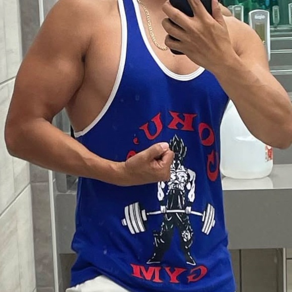 Goku’s Gym stringer tank men medium - Picture 4 of 6